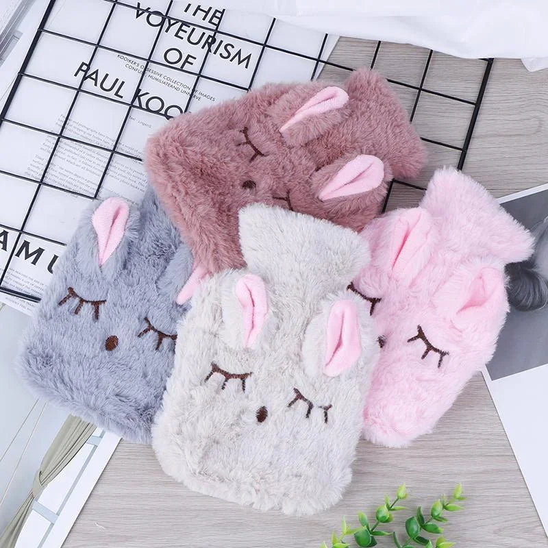 Mini Bunny Hot Water Bottle – Hand & Belly Warmer for Dormitory & Travel