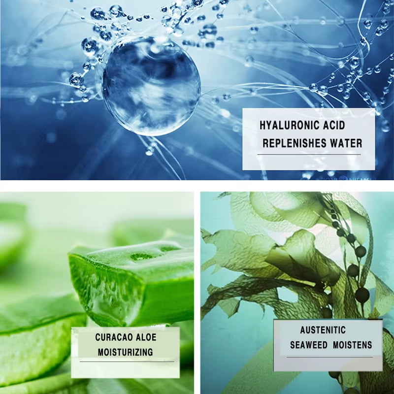 Korean Hyaluronic Acid Sheet Masks (10 Pack) – Deep Moisture, Oil Control & Skin Radiance