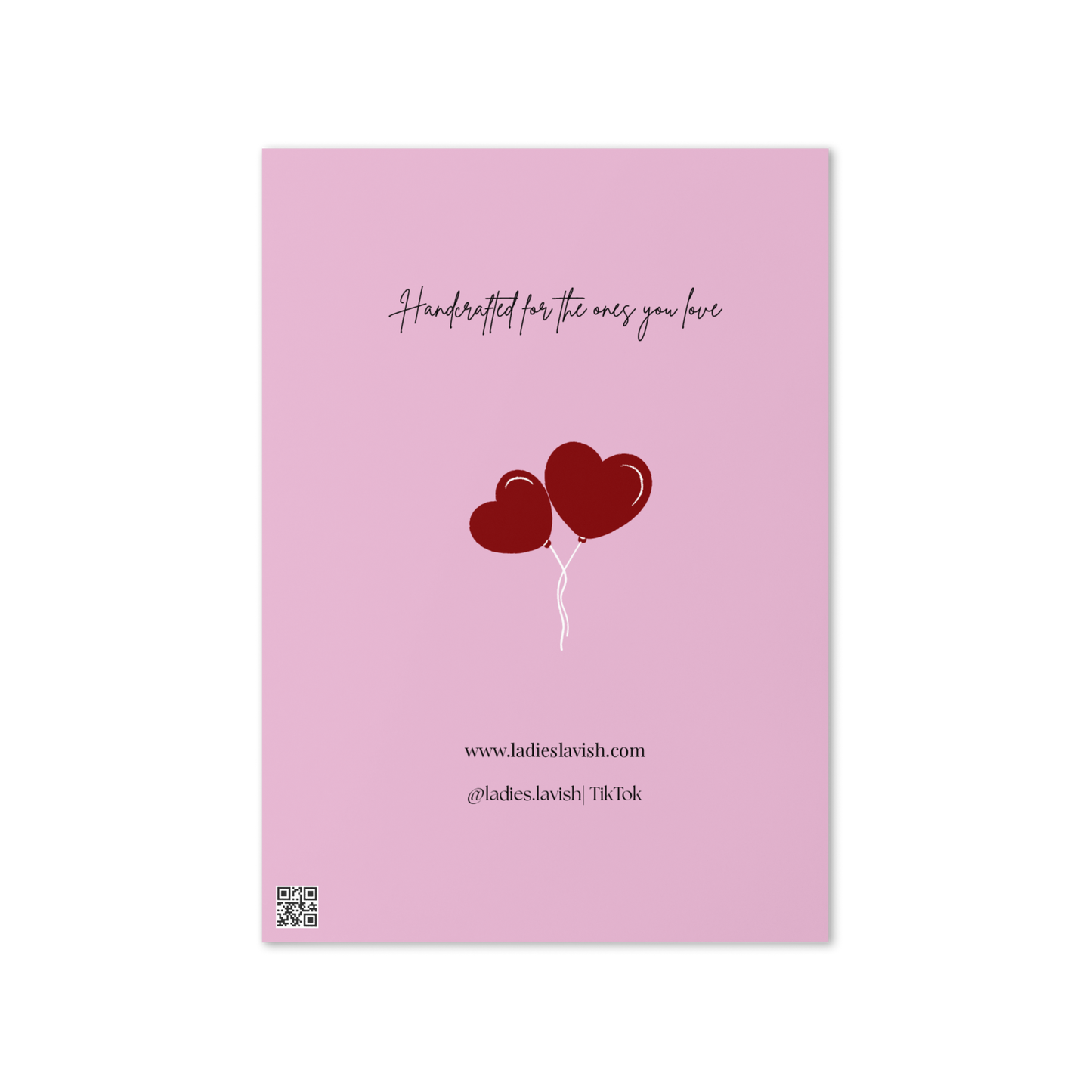 Lets Stay In Valentine's card