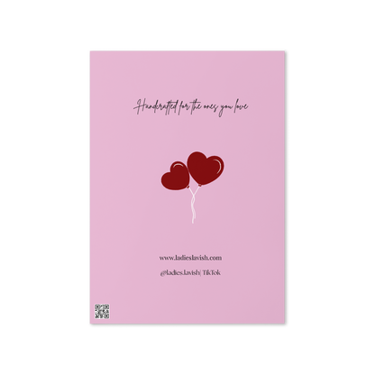 Lets Stay In Valentine's card