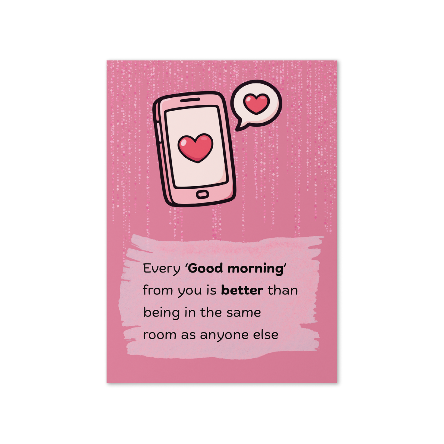 My Favourite Notification Valentine's card